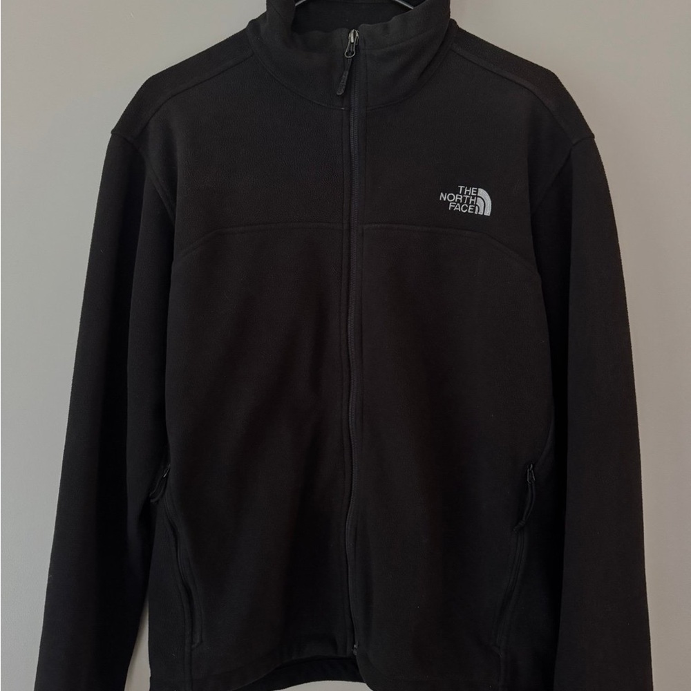Men’s North Face Black Full Zip Fleece – Size Medium